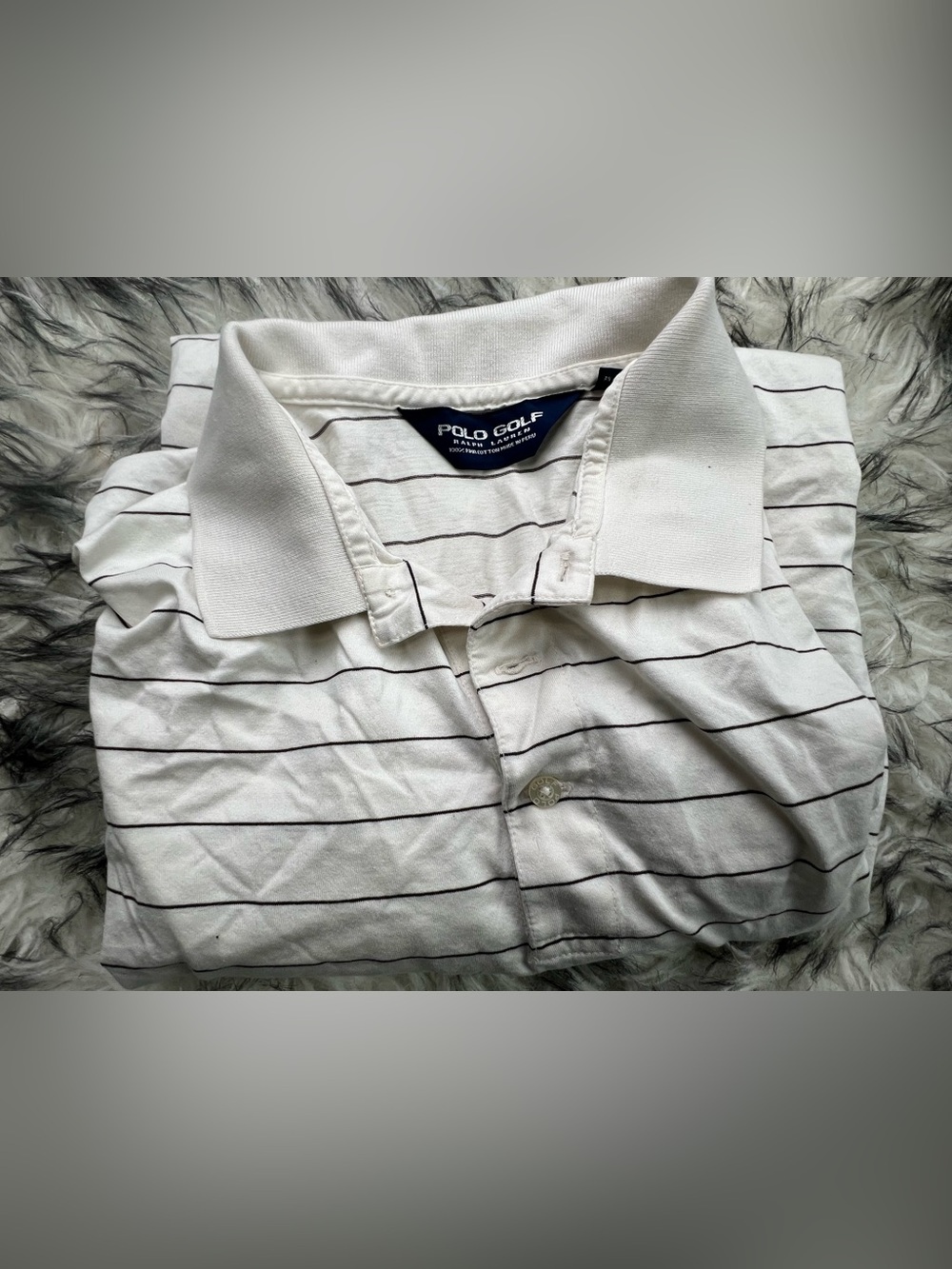 Polo Ralph Lauren Striped White Men's Polo Shirt